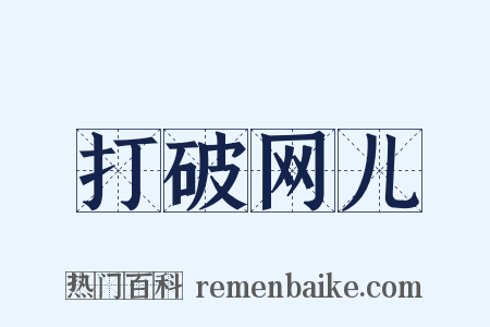 打破网儿是什么意思的图片